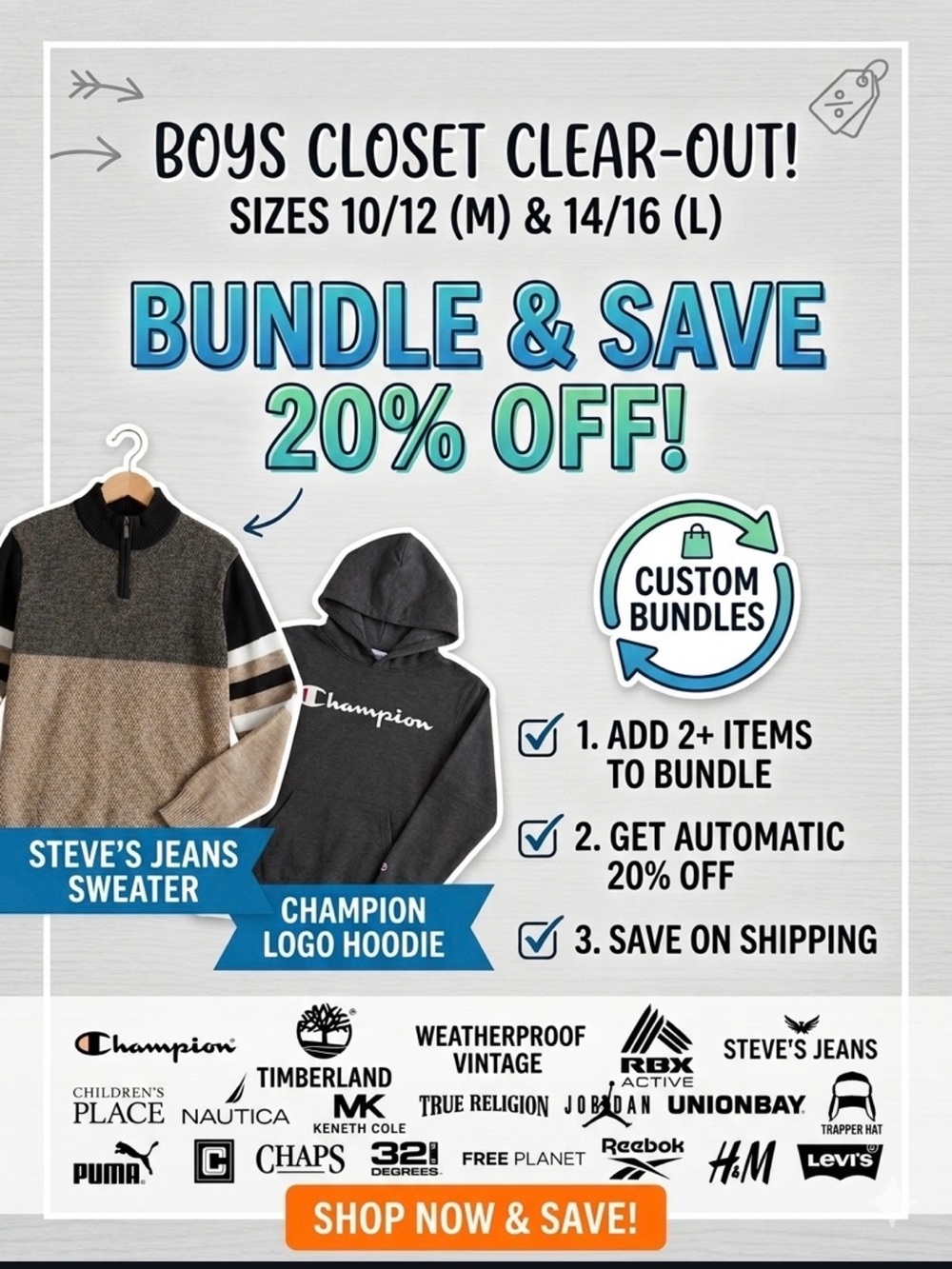 📌 BOYS CLOTHES CLEAR OUT SALE! Bundle & Save 20% Off!